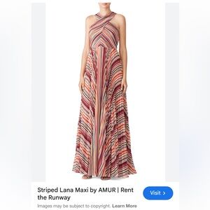 AMUR Vibrant Striped Maxi Skirt - Multicolor
